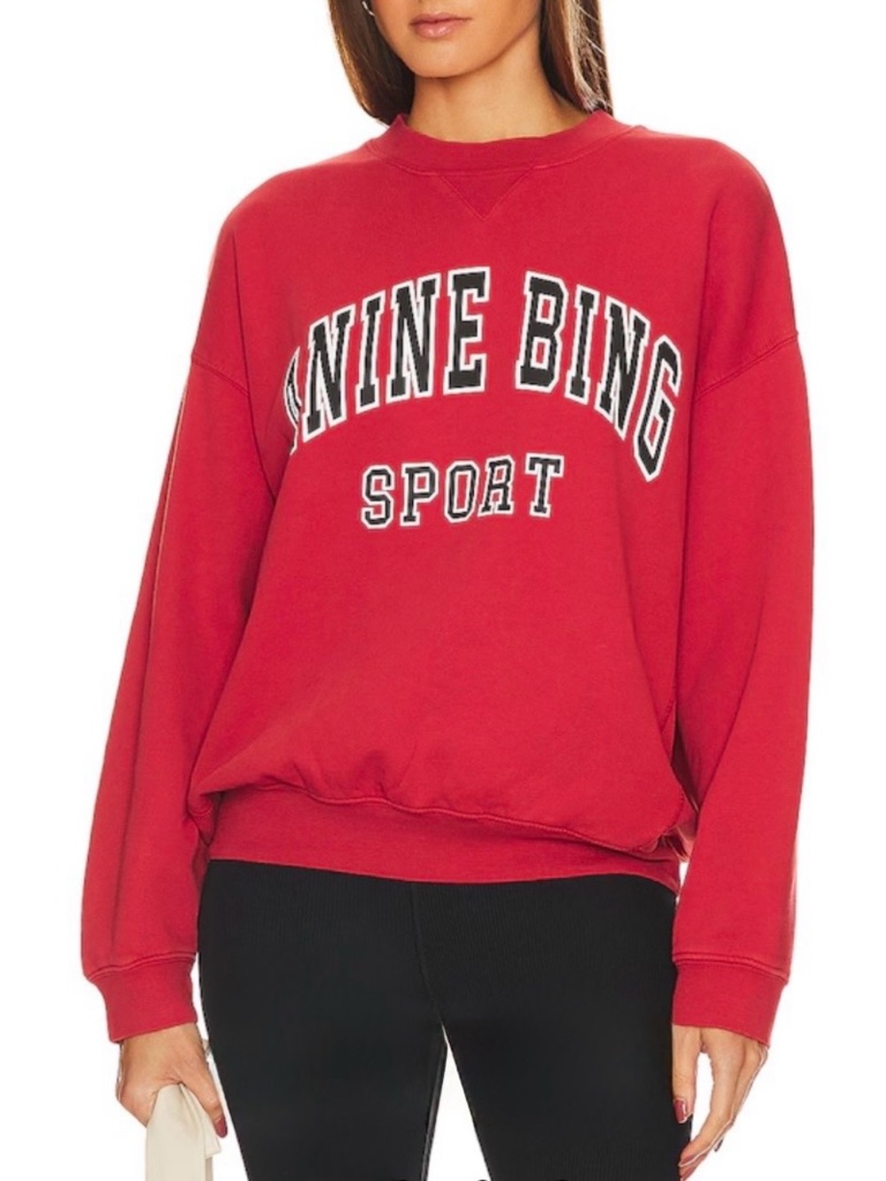 Anine Bing Jaci Sweatshirt in Red
